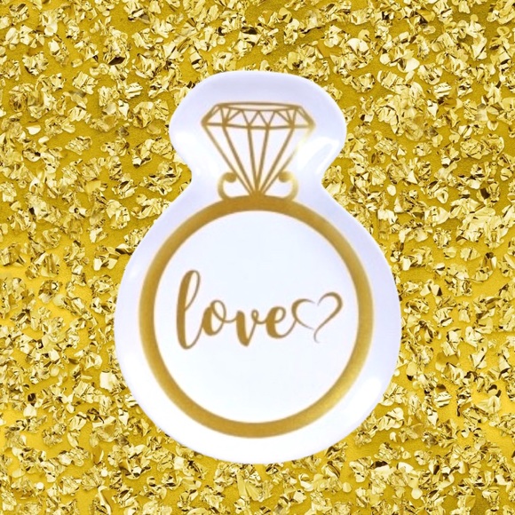 “LOVE” RING SHAPED TRINKET TRAY NWT - Picture 3 of 3